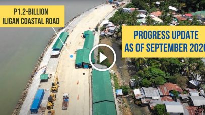 Iligan Coastal Road Latest Progress Update as of September 2020 Project LUPAD