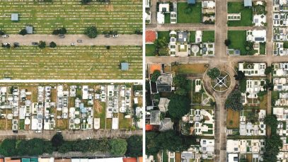 Aerial View of Cebu Memorial Park (CeMPark) in Banilad During Pandemic Project LUPAD