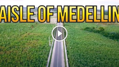 Aerial View of the 7.5-KM Aisle of Medellin in Cebu Project LUPAD