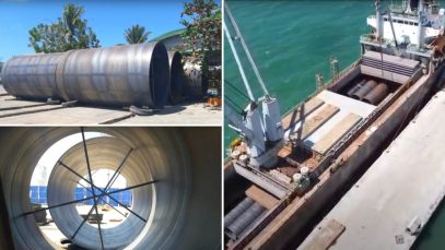 Arrival-of-Steel-Casings-from-Korea-for-the-Panguil-Bay-Bridge-Project-Project-LUPAD