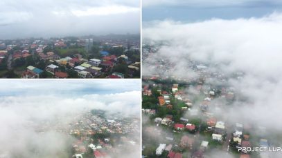 Sea of Clouds Fog in Uptown Cagayan de Oro Aerial View Project LUPAD