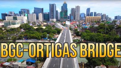 BGC-Ortigas Link Bridge Aerial Update as of July 2021 Project LUPAD