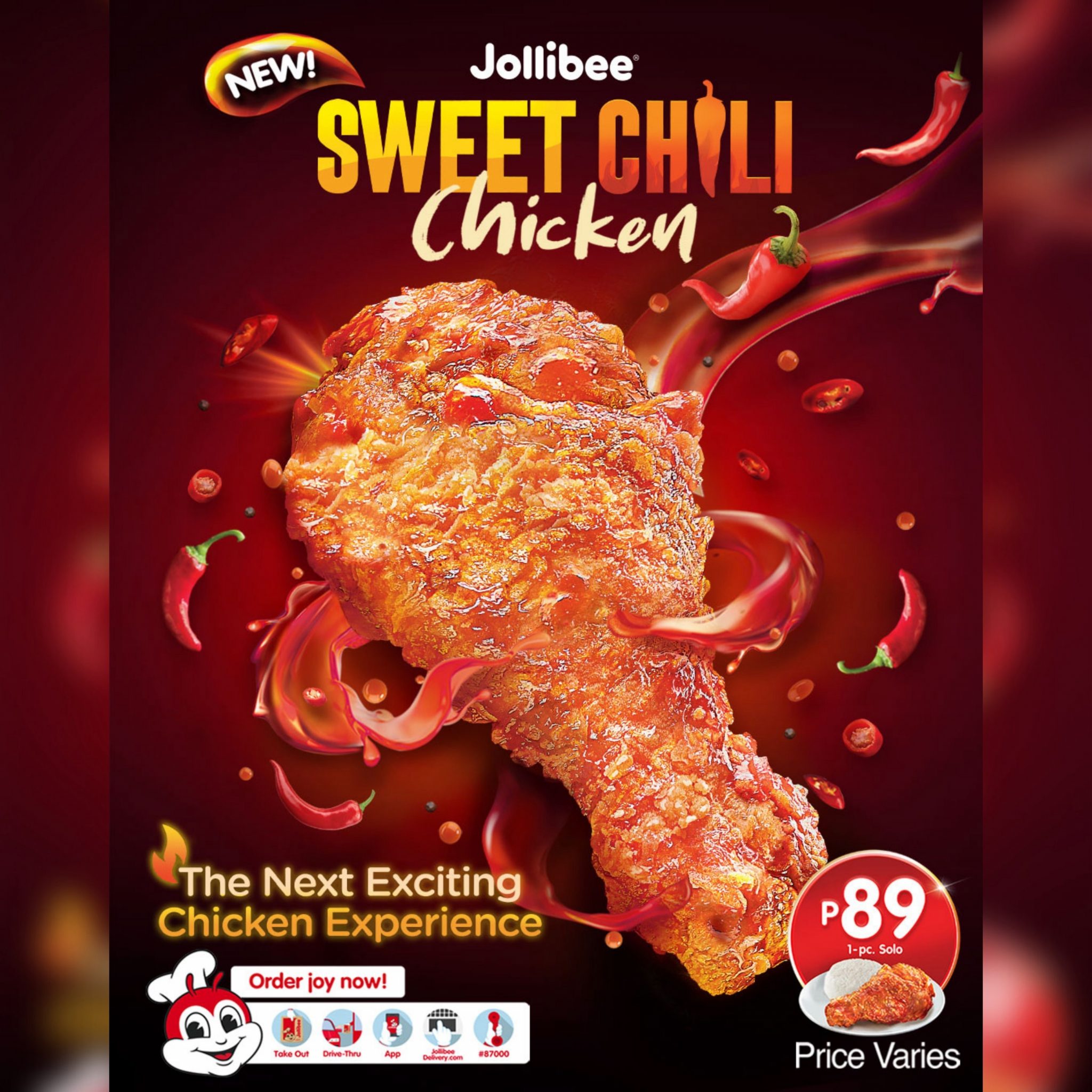 A Must Try! New Jollibee Sweet Chili Chicken and Ube Cheese Pie