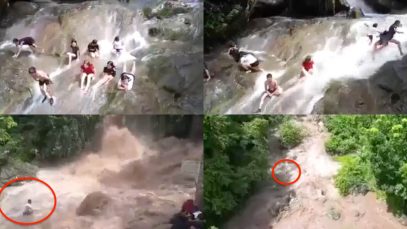 Actual Footage of Tinubdan Falls Flash Flood Incident in Catmon, Cebu Project LUPAD