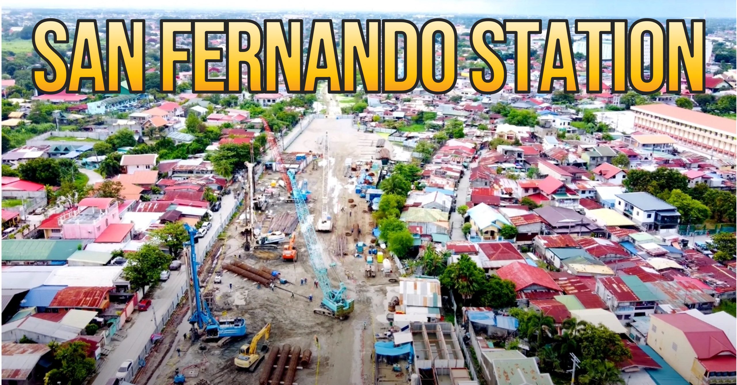 San Fernando Pampanga Station of NSCR Railway as of September 2021