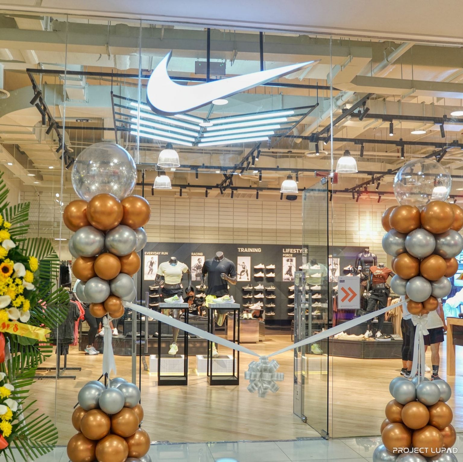 Entrance of Nike CDO at Ayala Centrio on opening day