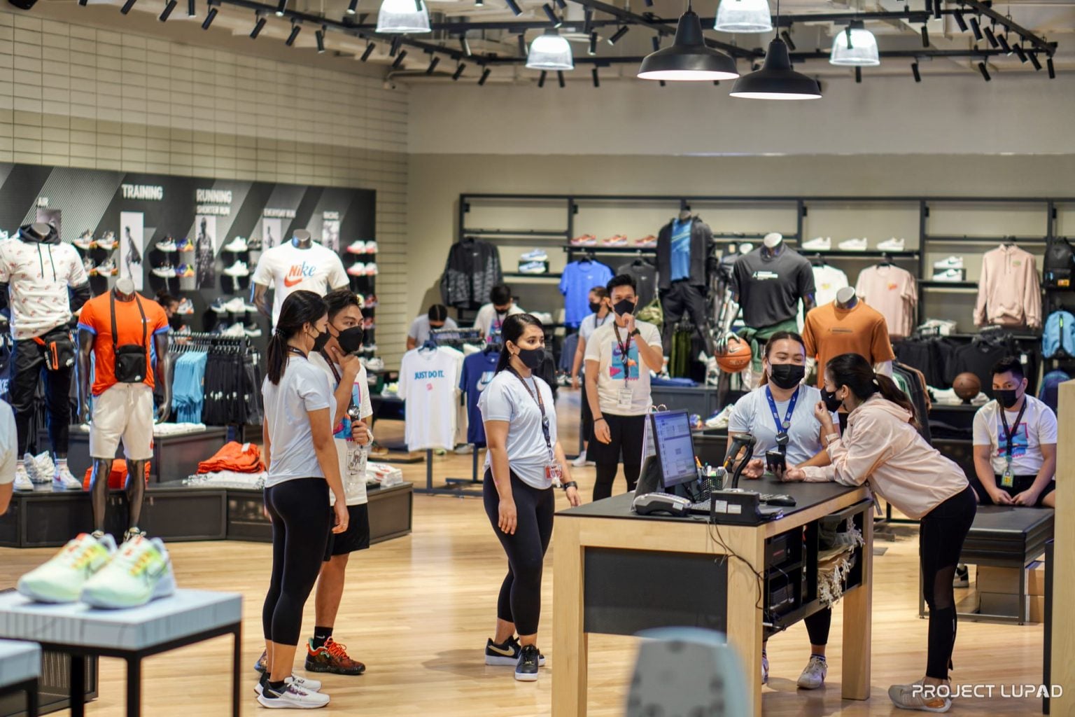 Nike CDO staff preparing the store for opening