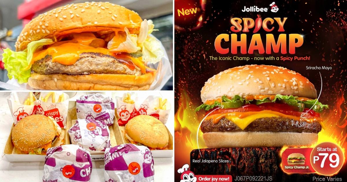 The Iconic Jollibee Champ now with a Spicy Punch