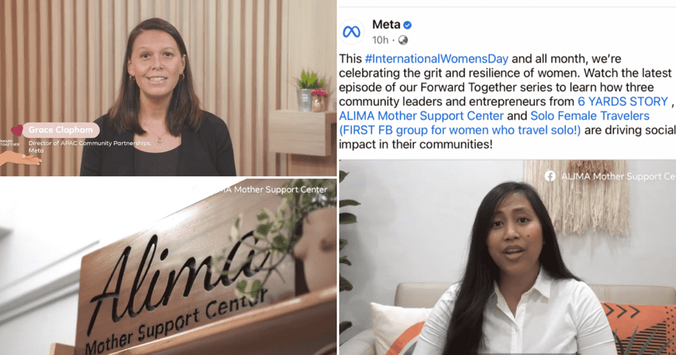 Facebook’s Meta Featured Kagay-anon‘s ALIMA Mother Support Center