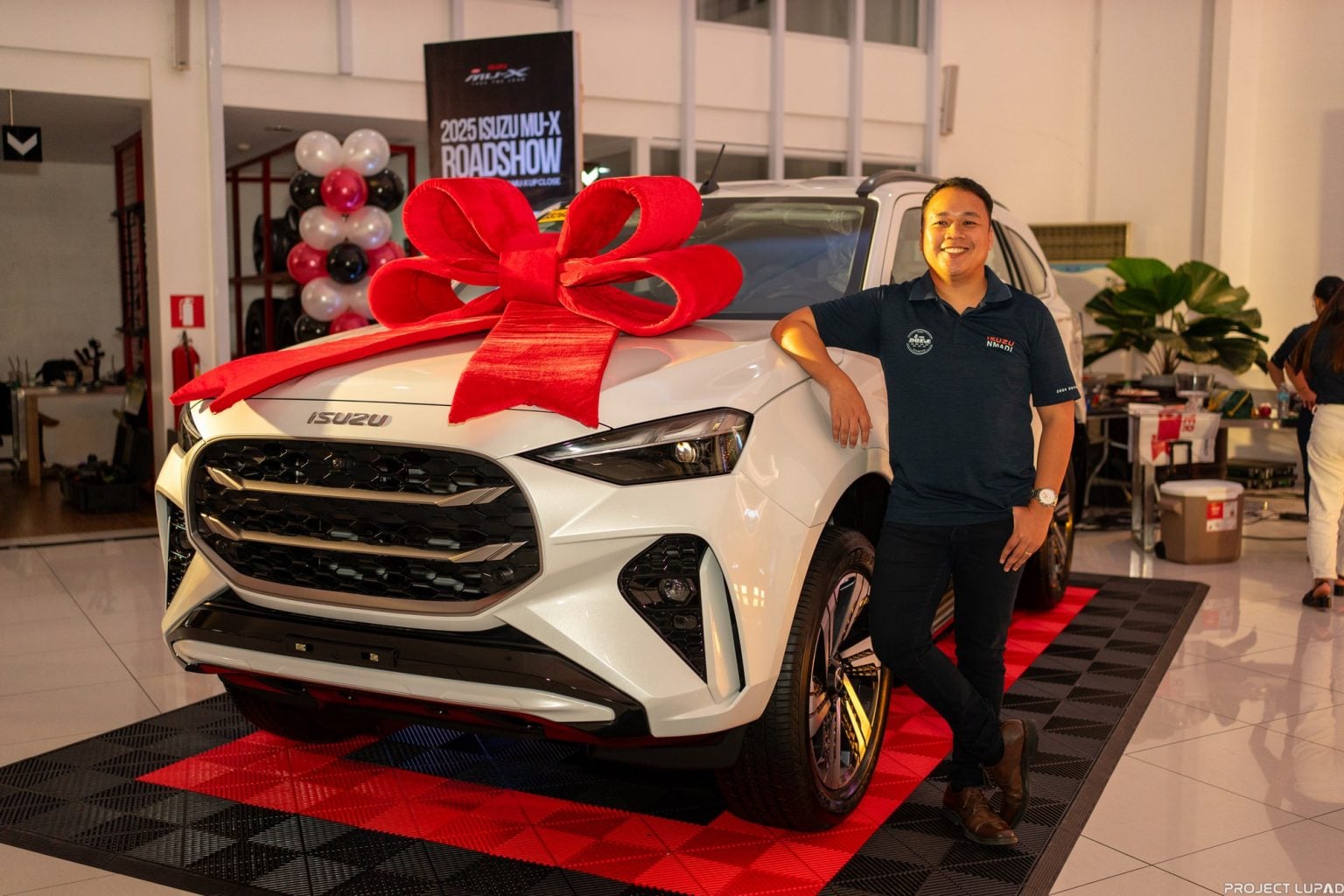 The 2025 Isuzu mu-X on display in Butuan