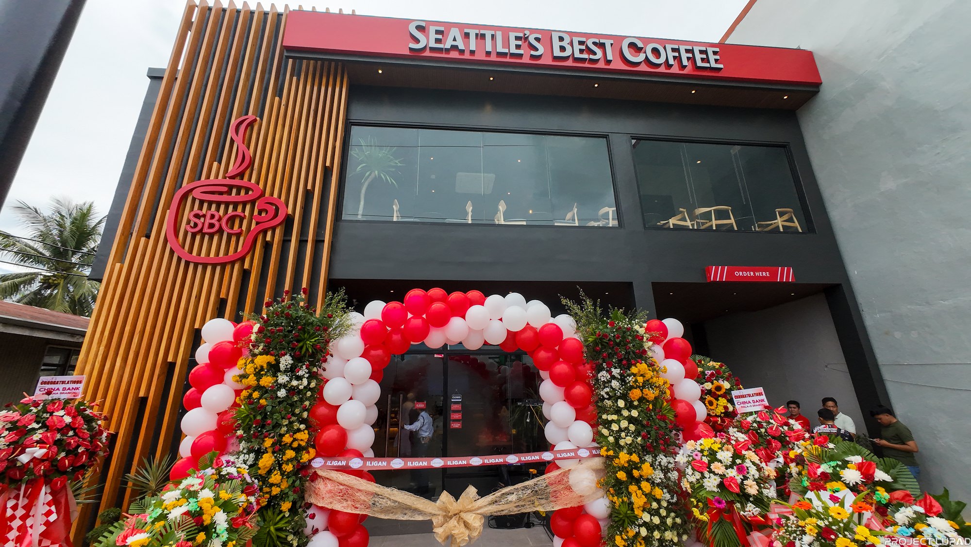 Opening day at Seattle’s Best Coffee in Iligan