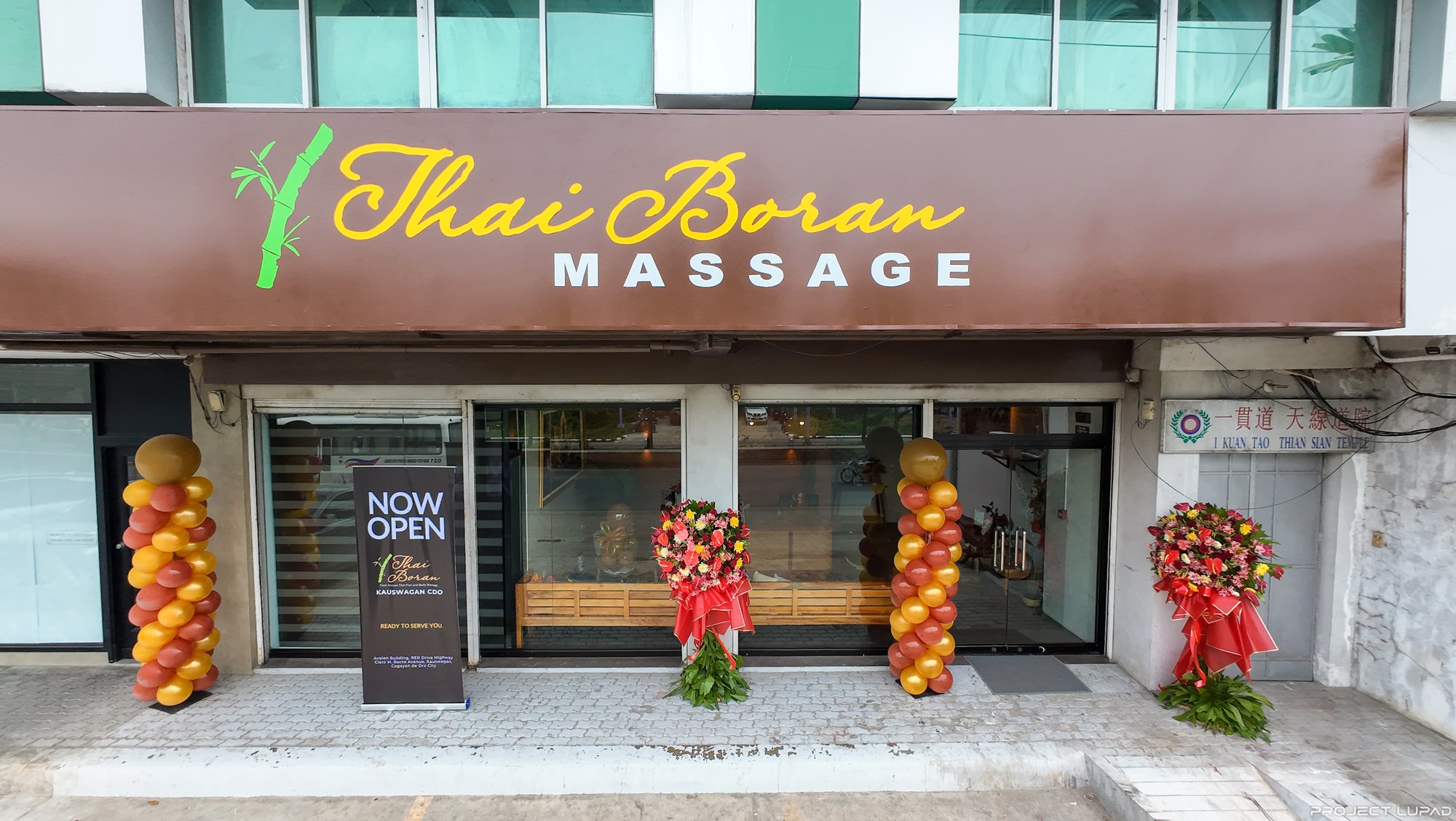 The Thai Boran Massage storefront in Kauswagan, Cagayan de Oro
