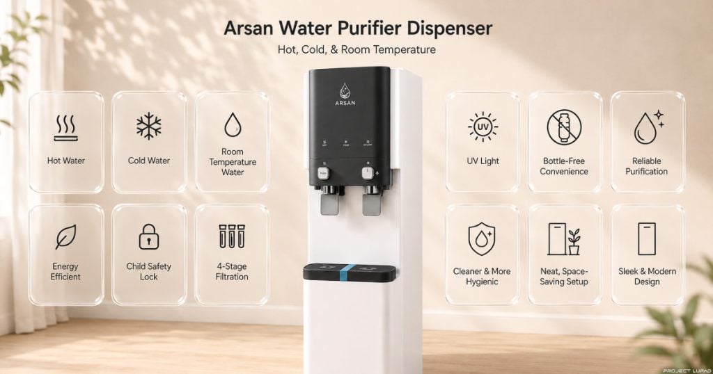 A Smart Way to Drink Clean Water: Arsan Water Purifier Dispenser