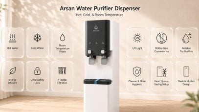 A Smart Way to Drink Clean Water Arsan Water Purifier Dispenser