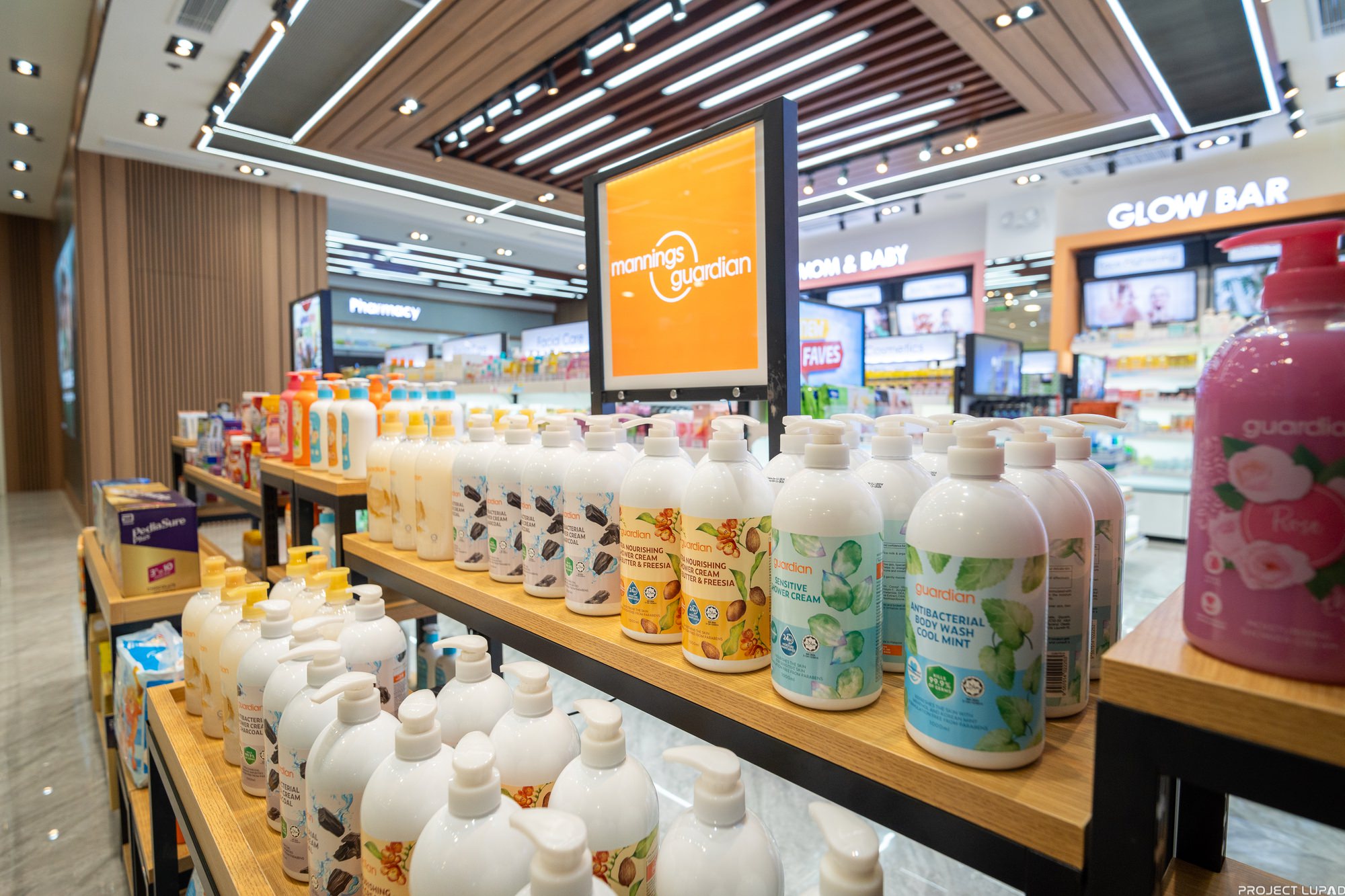Wellness products on display at Rose Pharmacy