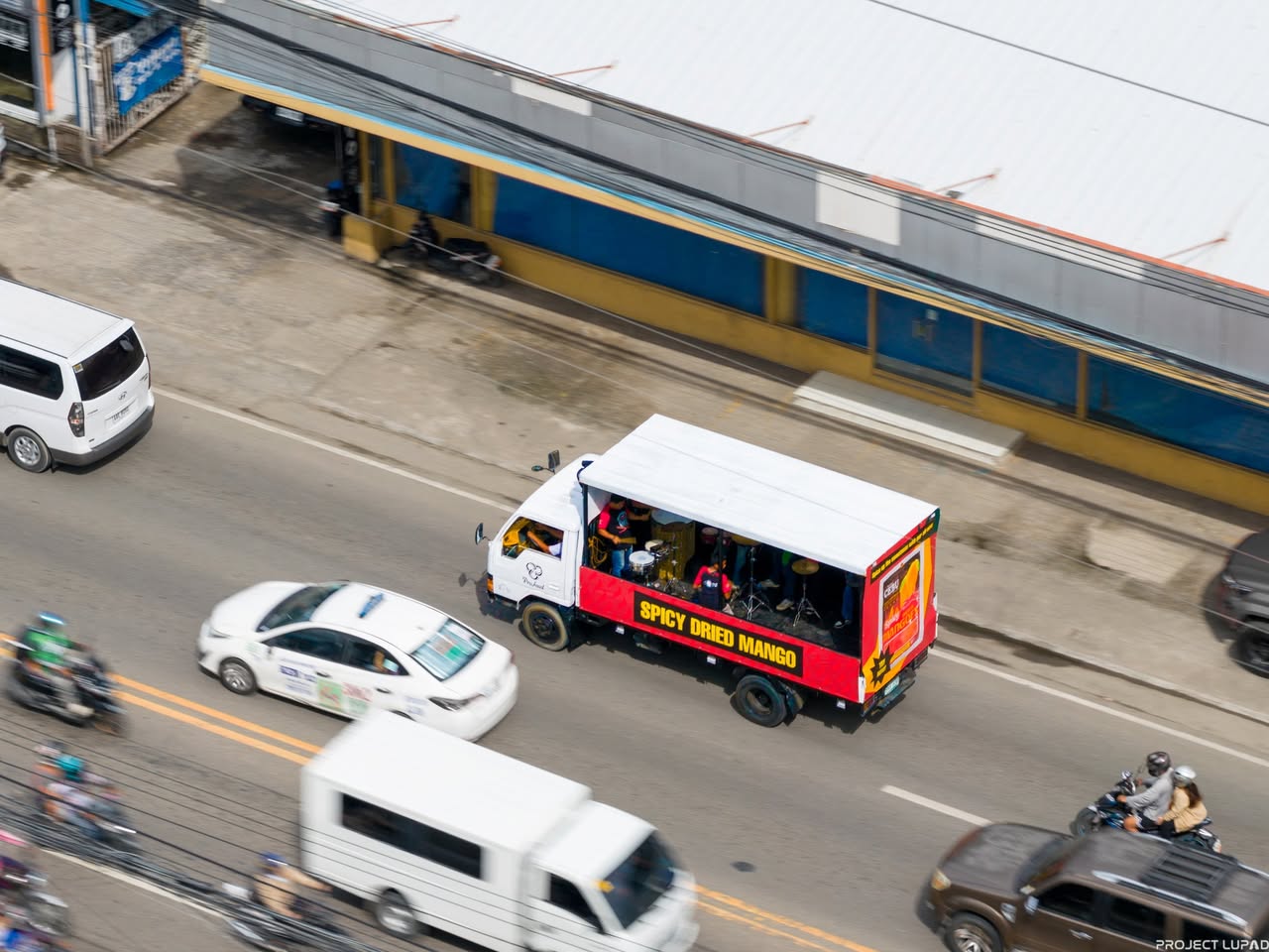 The Cebu Brand truck on the streets of Cebu