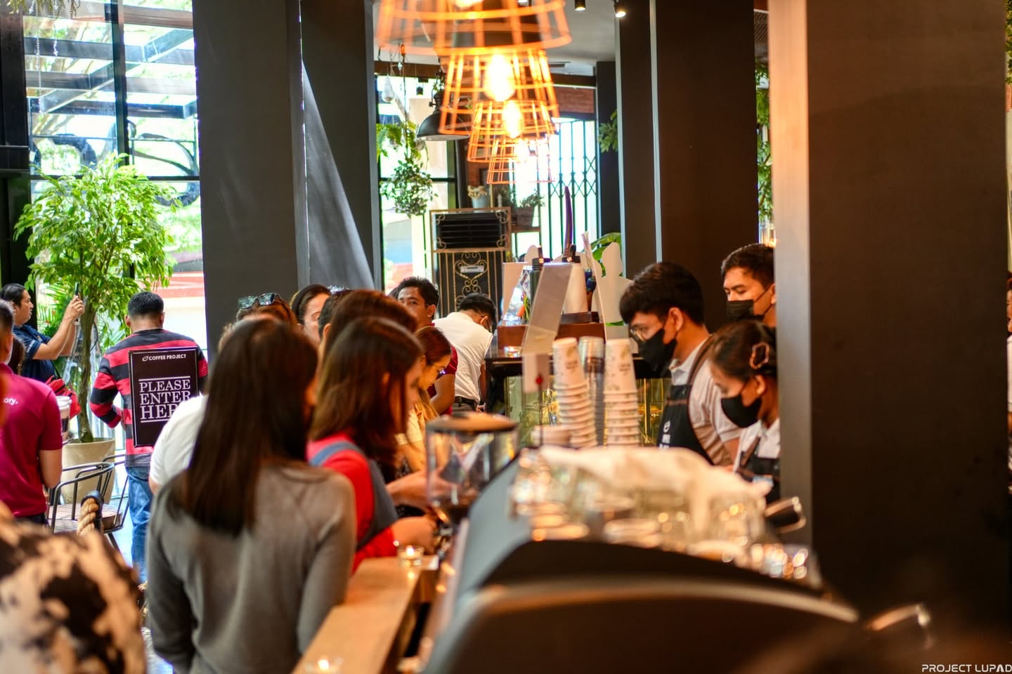 Guests inside Coffee Project Gran Europa