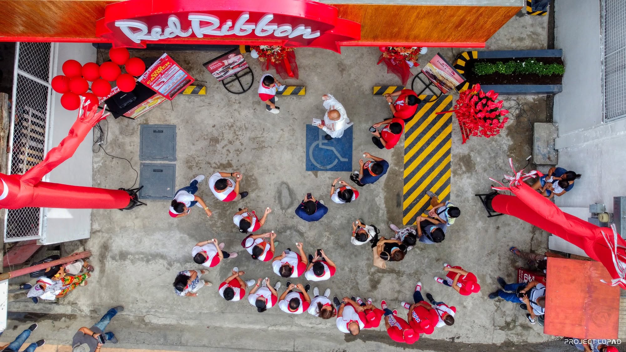 Aerial view of the Red Ribbon CDO Carmen opening