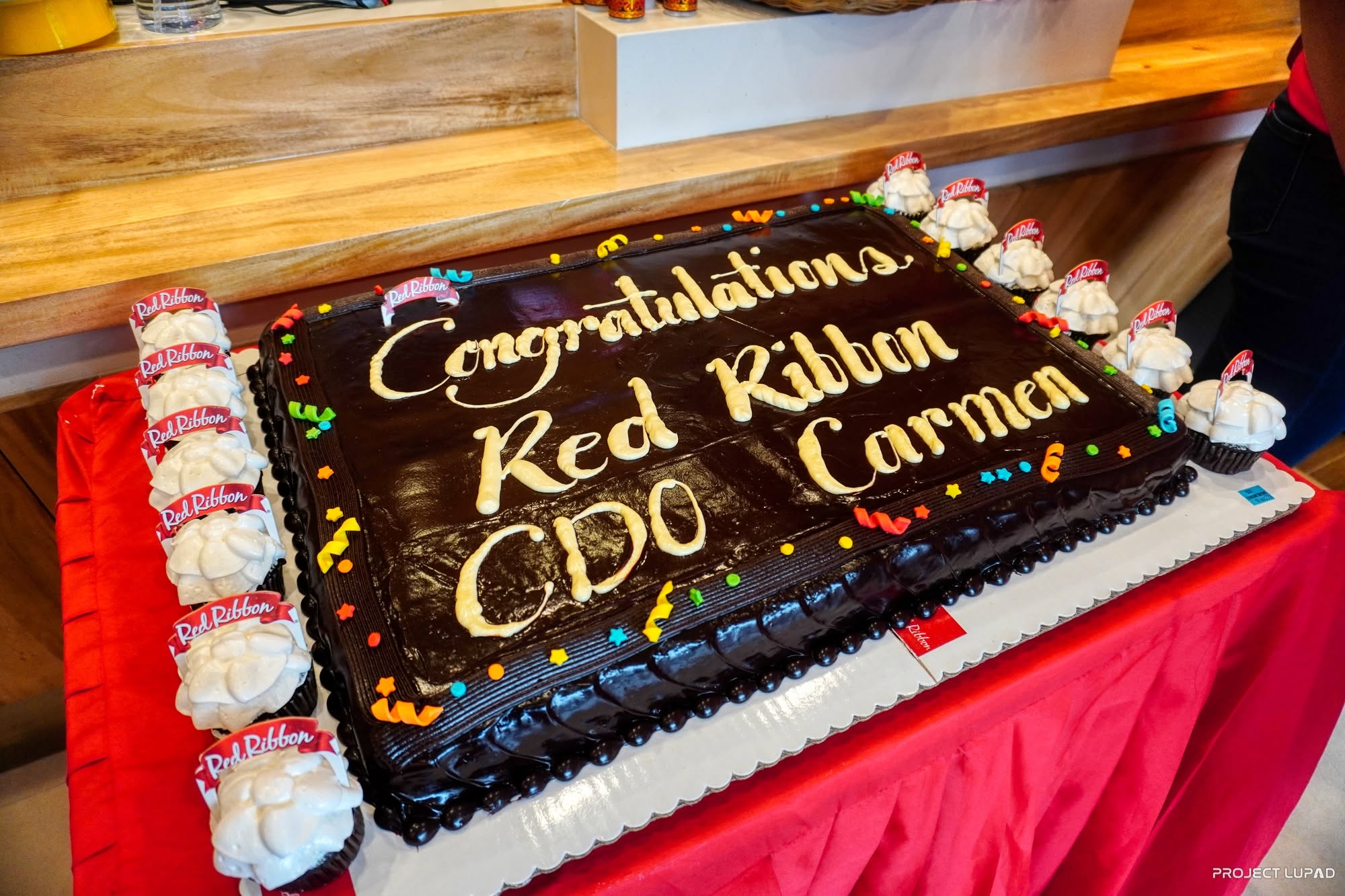 A congratulations cake for Red Ribbon CDO Carmen