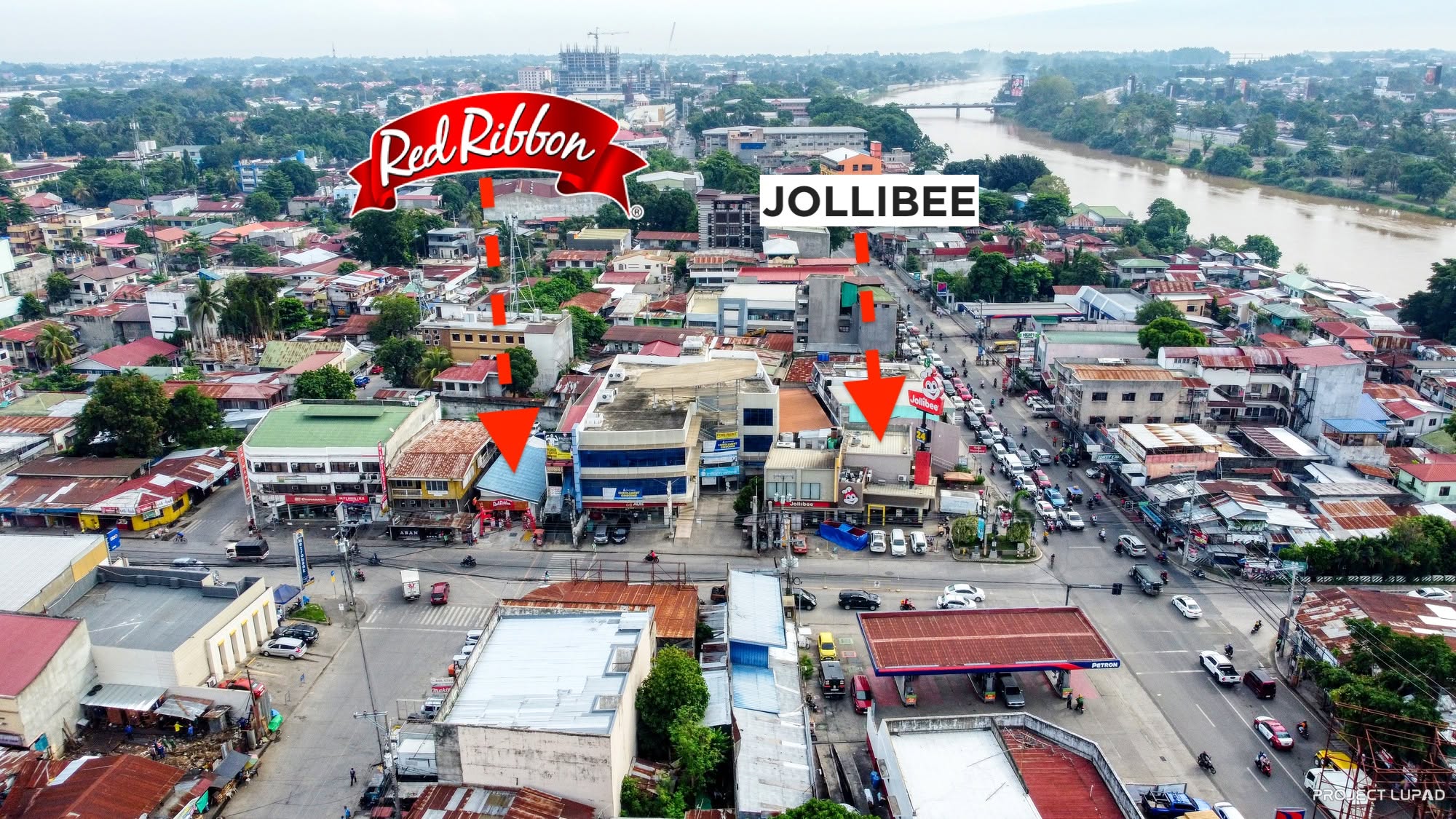 Aerial map of Red Ribbon CDO Carmen in Cagayan de Oro