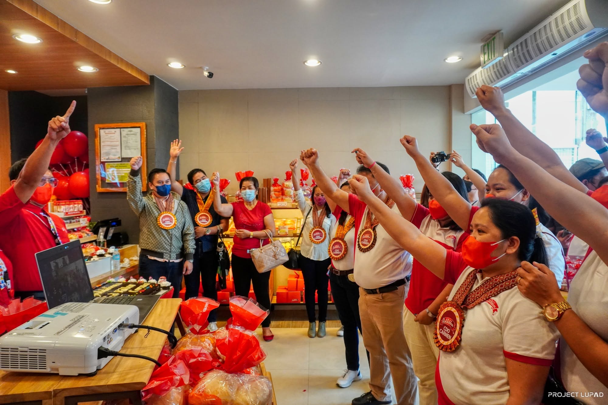 Guests inside Red Ribbon CDO Carmen on opening day