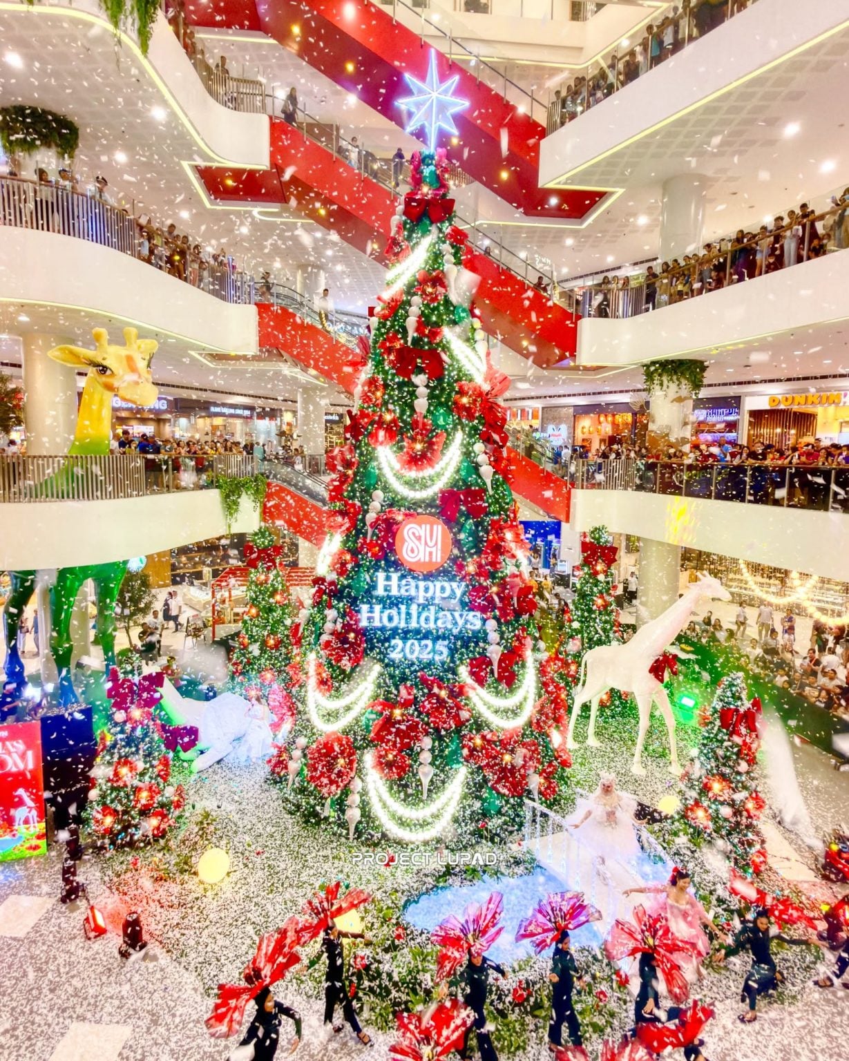 Christmas in Bloom tree at SM CDO Downtown, 2025